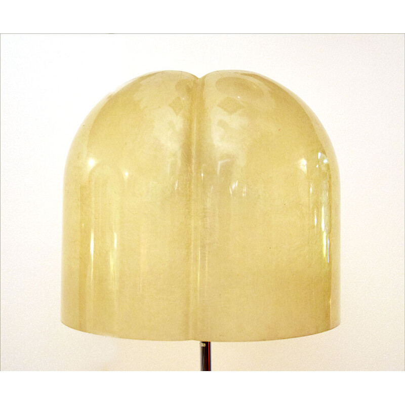 Lampada da terra vintage in fibra di vetro di Valenti, anni '70