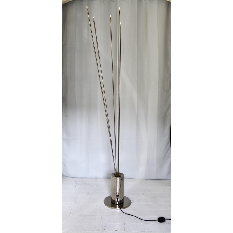 Vintage Asis floor lamp by Florian Schulz for Licht und Objekt, 1975