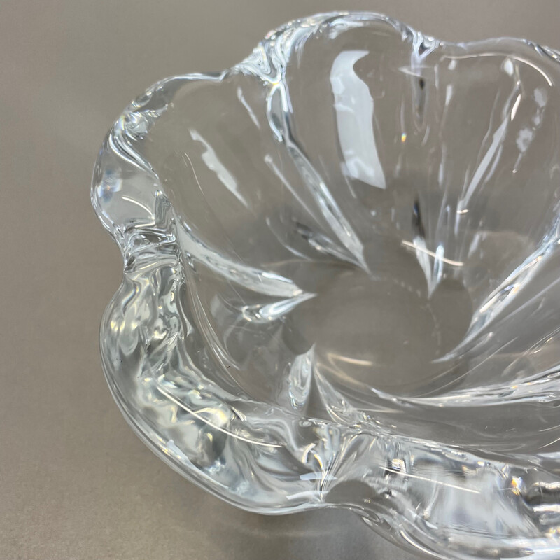 Vintage glass ashtray for Orrefors, Sweden 1970s