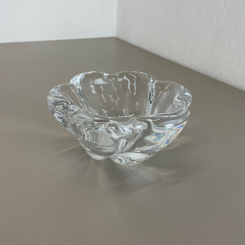 Vintage glass ashtray for Orrefors, Sweden 1970s