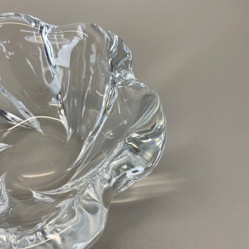 Vintage glass ashtray for Orrefors, Sweden 1970s