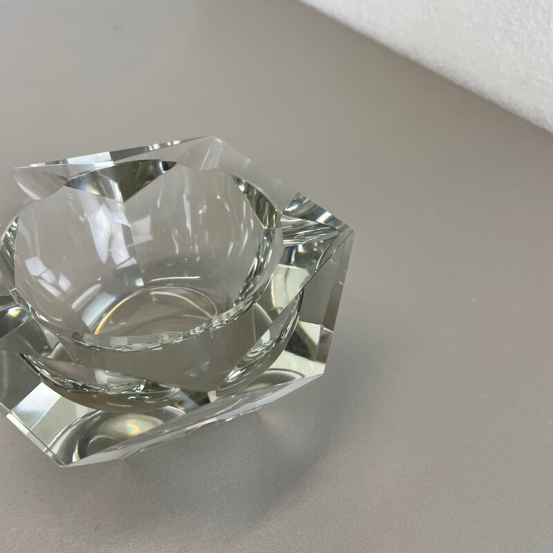 Vintage Murano glass ashtray, Italy 1970s