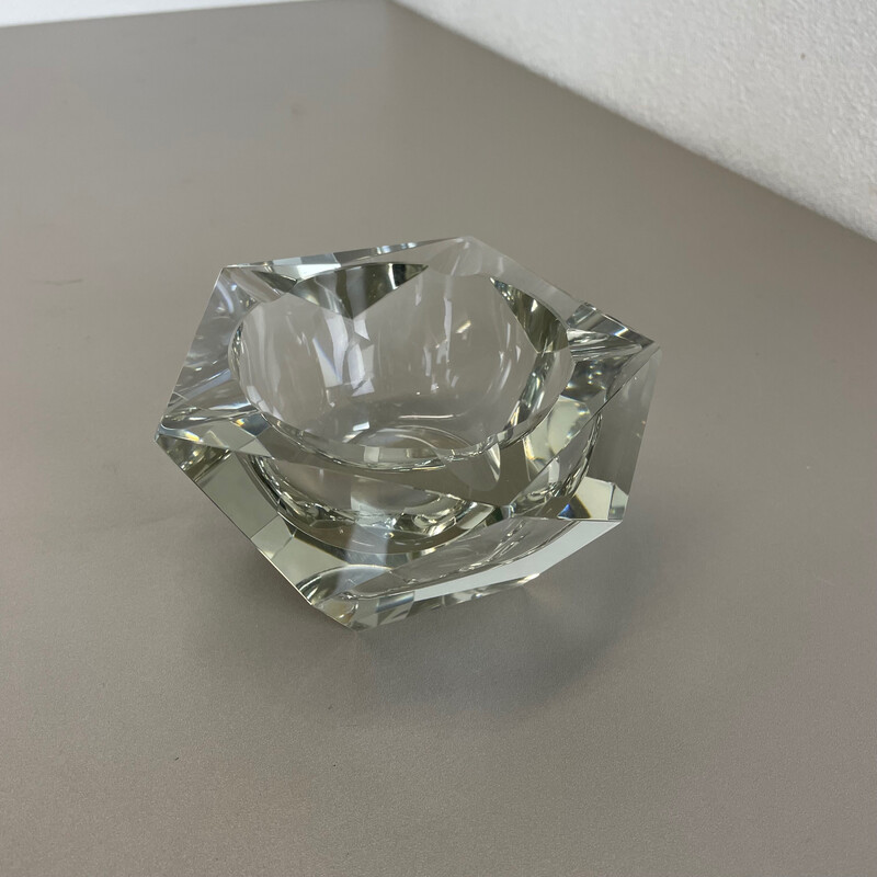 Vintage Murano glass ashtray, Italy 1970s