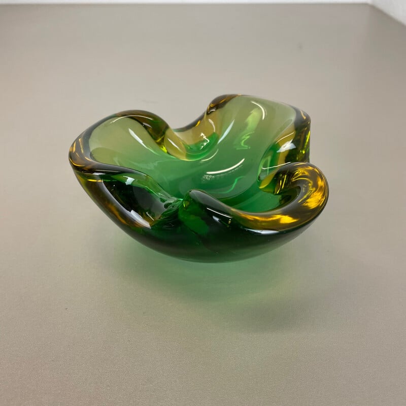 Vintage ashtray "Multi-color" in Murano glass, Italy 1970s