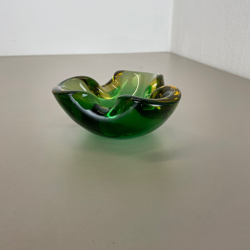 Vintage ashtray "Multi-color" in Murano glass, Italy 1970s