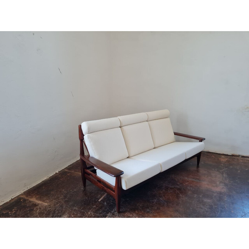 Vintage-Sofa aus Wollstoff, Deutschland 1960er Jahre