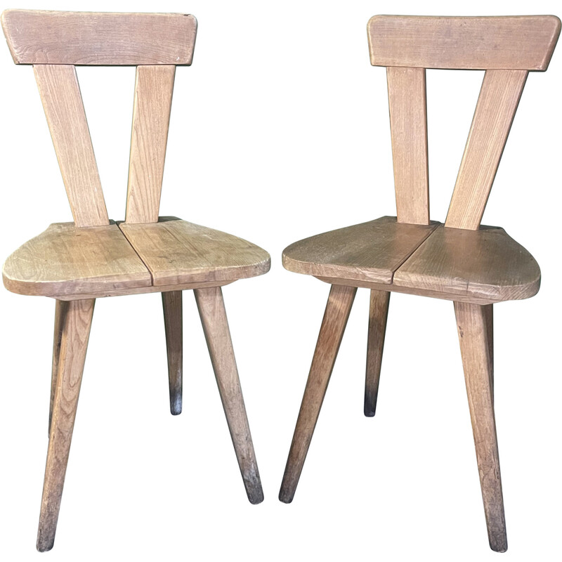 Pair of vintage chairs by Wladyslaw Wincze, Poland 1940s