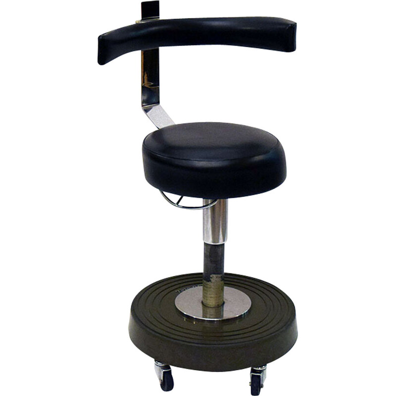 Vintage dentist's stool on wheels by Girolet, France 1960s