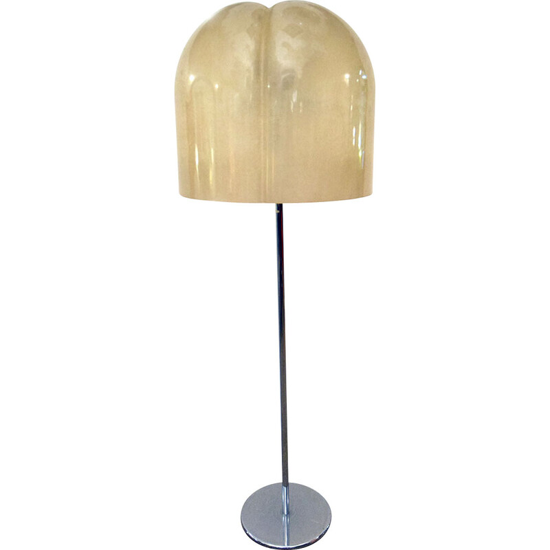 Vintage floor lamp in fiberglass by Valenti, 1970s