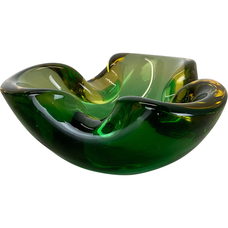 Vintage ashtray "Multi-color" in Murano glass, Italy 1970s