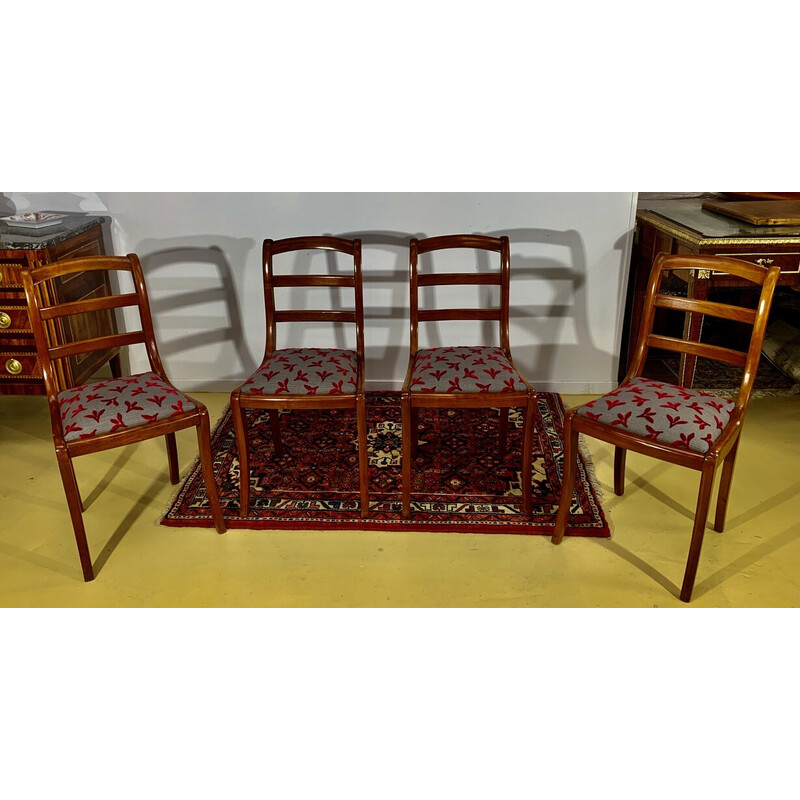 Set aus 4 Vintage-Stühlen aus Kirschholz