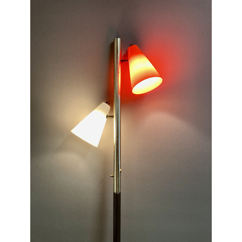 Vintage metal floor lamp, Usa 1950s