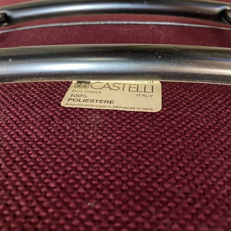 Vintage chair in aluminum and metal by Giancarlo Piretti for Castelli, 1960s