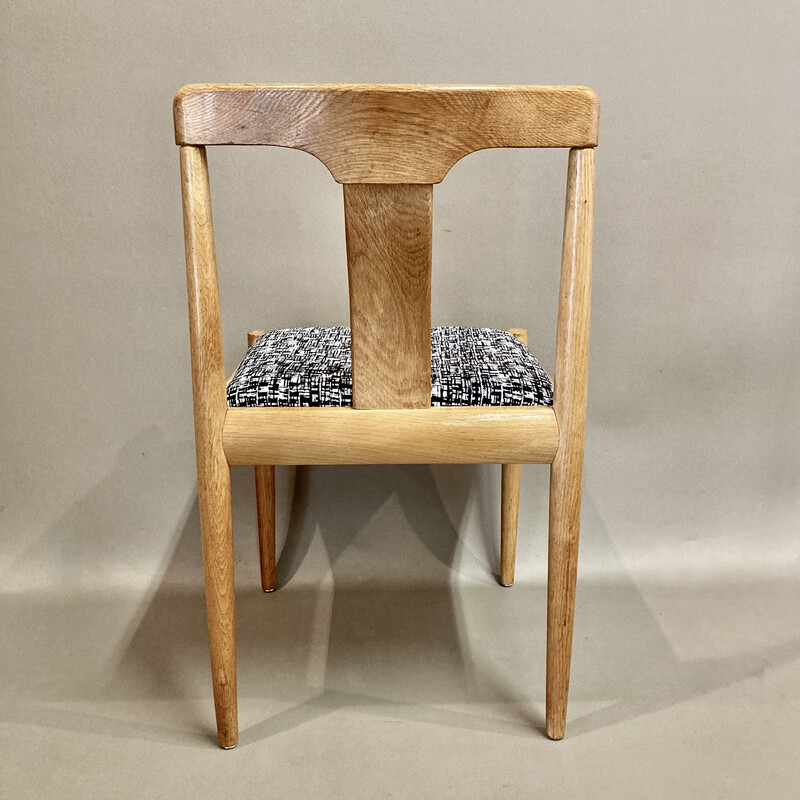 Set of 4 vintage Scandinavian oakwood chairs, 1950s