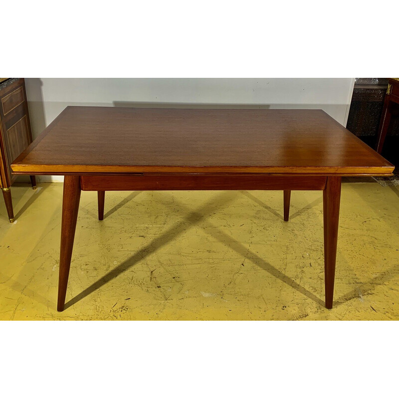 Vintage Scandinavian extendable teak table, 1960s