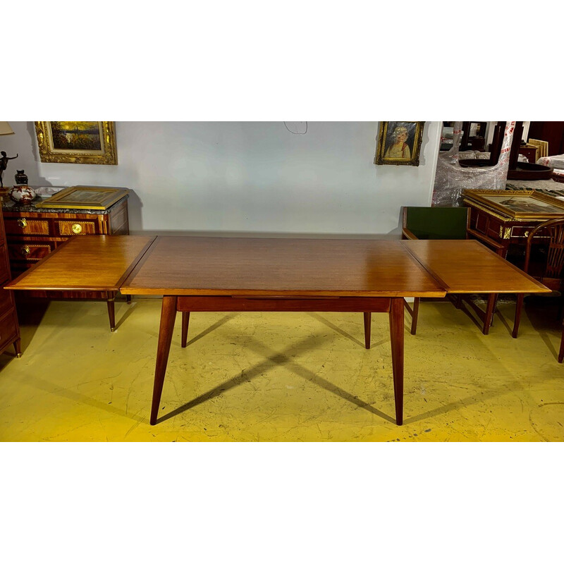 Vintage Scandinavian extendable teak table, 1960s