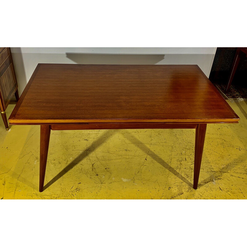 Vintage Scandinavian extendable teak table, 1960s