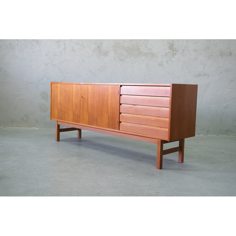 Vintage teakhouten dressoir, Noorwegen 1960