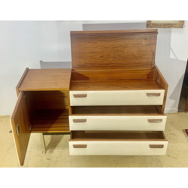 Vintage teak chest of drawers by Roger Landault, 1960