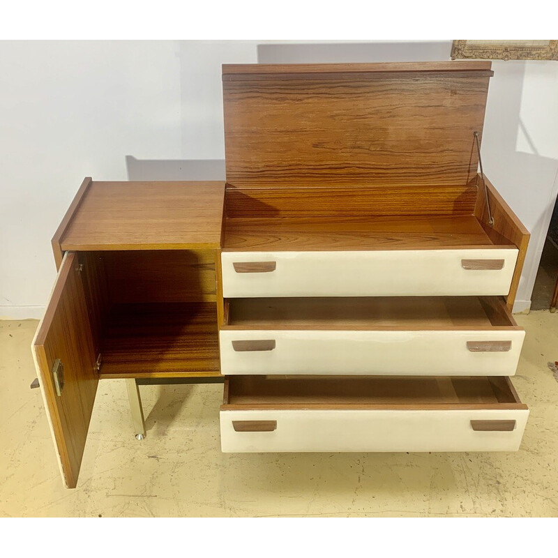 Vintage teak chest of drawers by Roger Landault, 1960