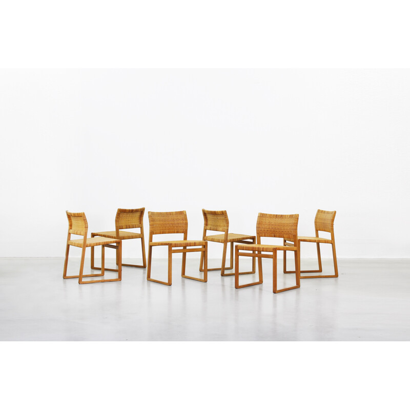 Set of 12 Model BM 61 Dining Chairs by Børge Mogensen for Fredericia - 1950s