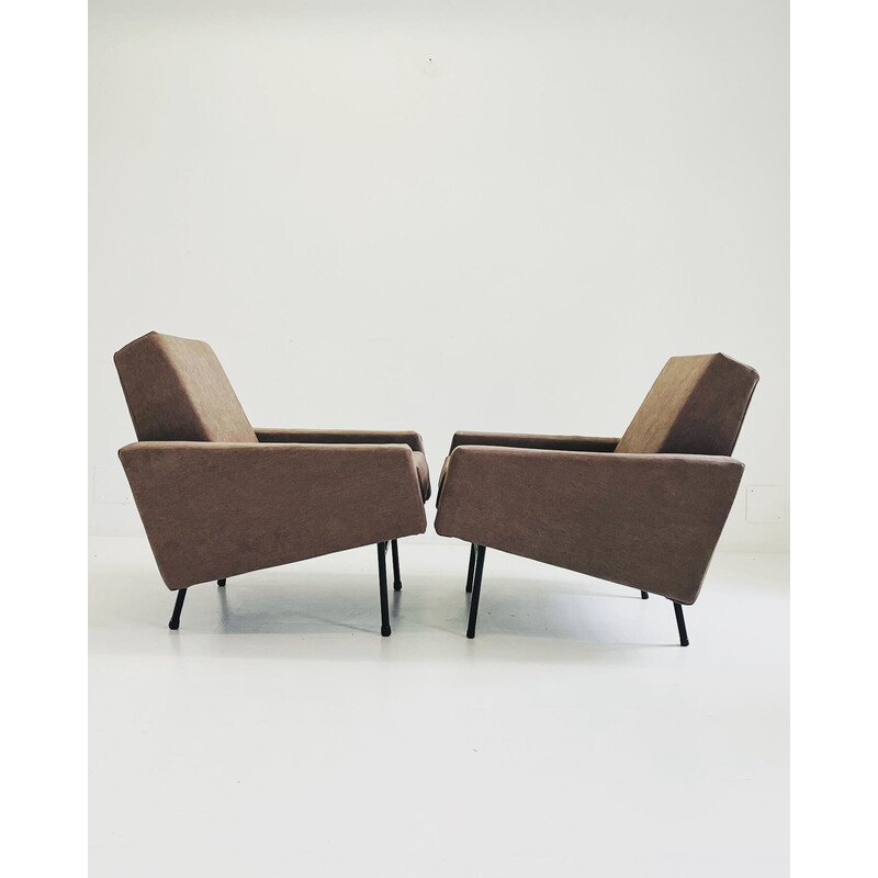Pair of vintage armchairs model G10 by Pierre Guariche for Airborne, 1950