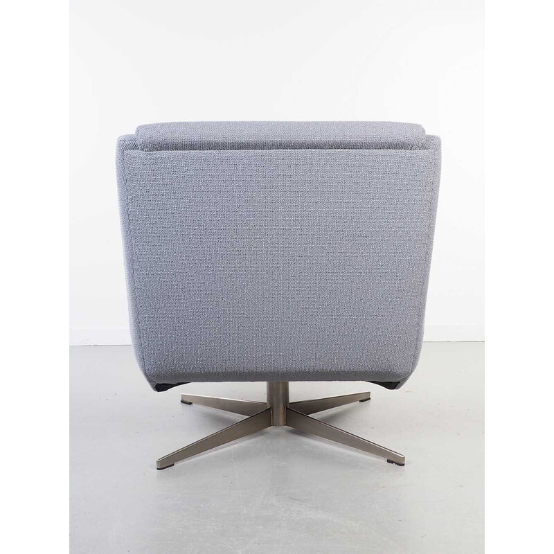 Fauteuil vintage gris bleu Topform, 1960