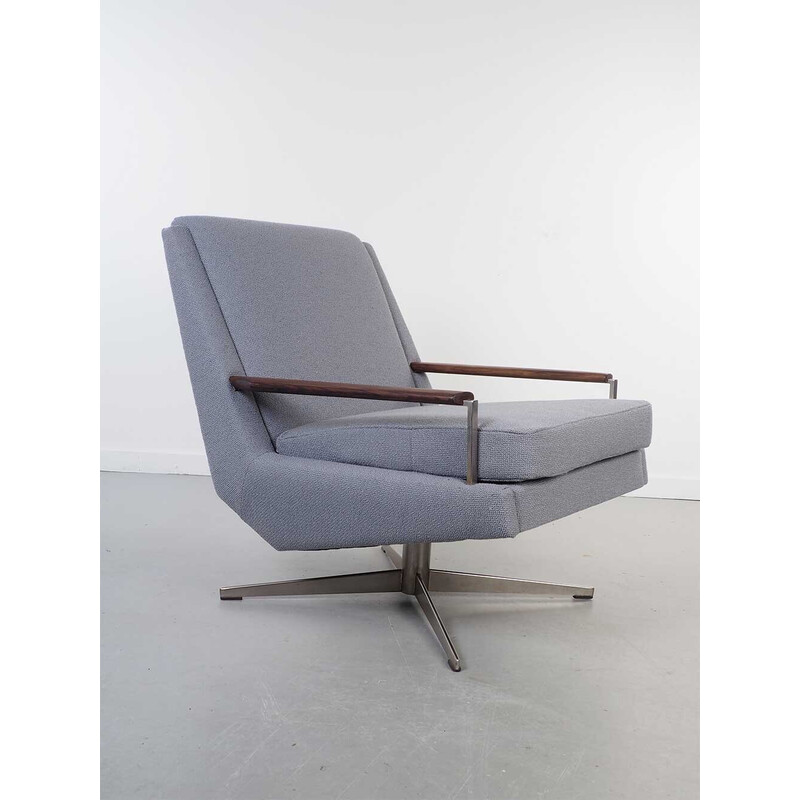Graublauer Vintage-Sessel Topform, 1960er Jahre