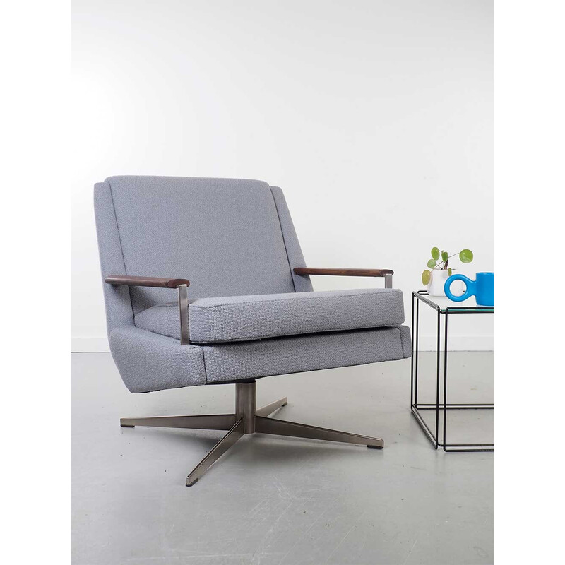 Graublauer Vintage-Sessel Topform, 1960er Jahre