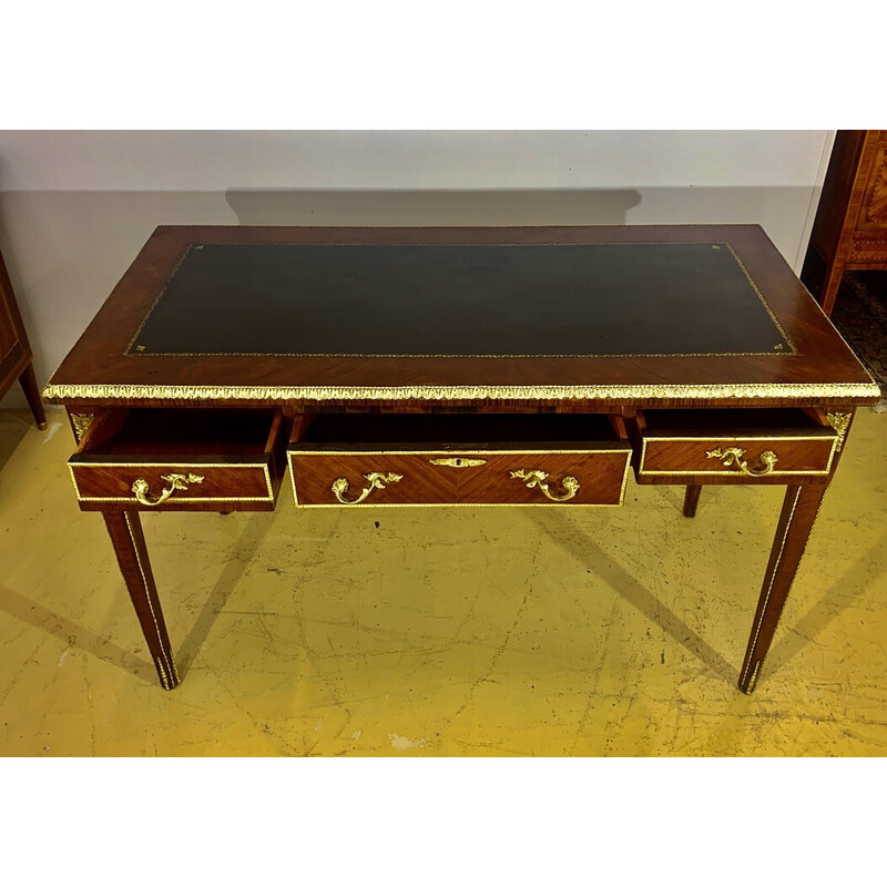 Vintage bureau in brons en kostbaar hout