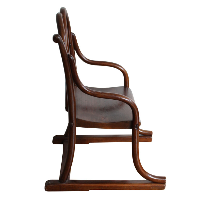 Vintage bentwood children's chair by Gebrüder Thonet, 1885s