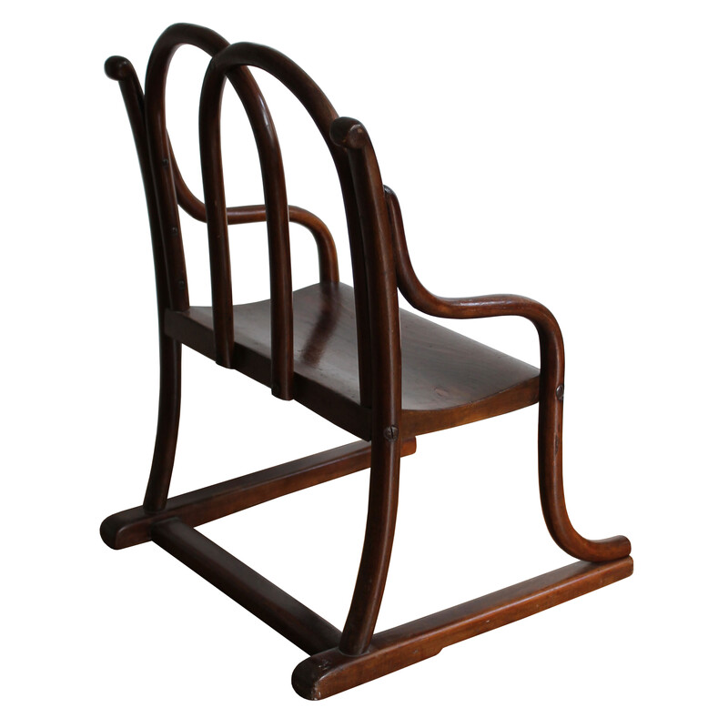 Vintage bentwood children's chair by Gebrüder Thonet, 1885s