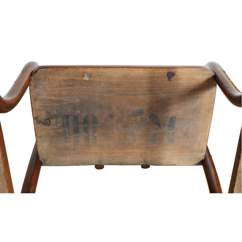 Silla infantil vintage de madera curvada de Gebrüder Thonet, 1885