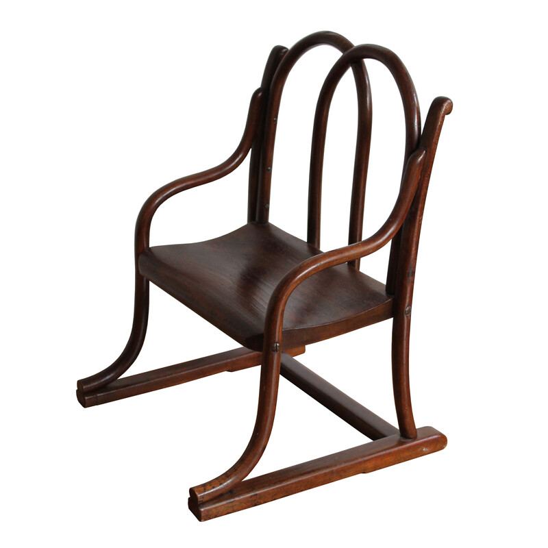 Cadeira de criança Vintage bentwood por Gebrüder Thonet, 1885s