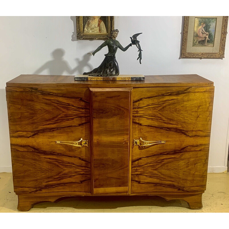 Credenza in legno Art Déco d'epoca, 1920