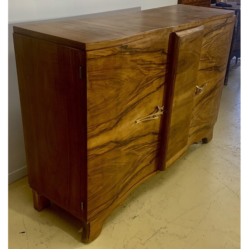 Buffet vintage Art Déco en bois, 1920