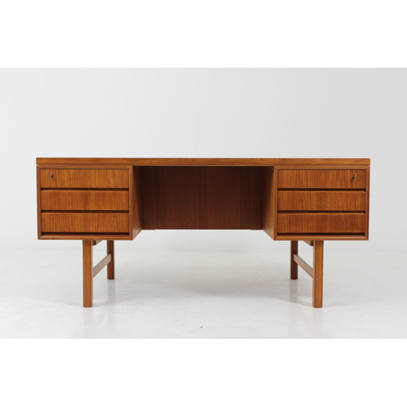 Danish teak writing desk by Gunni Omann for Omann Jun - 1960s