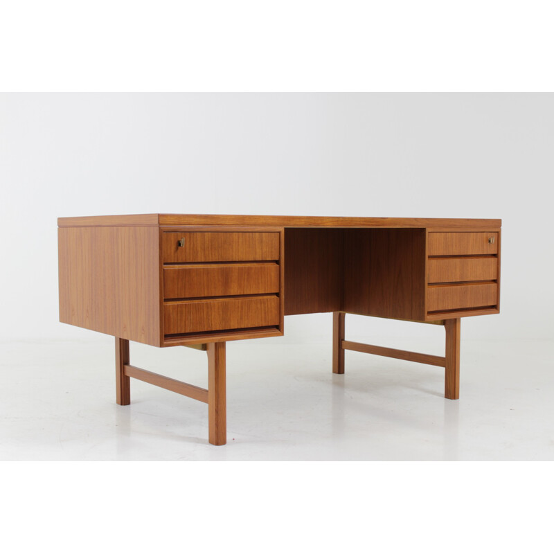 Danish teak writing desk by Gunni Omann for Omann Jun - 1960s