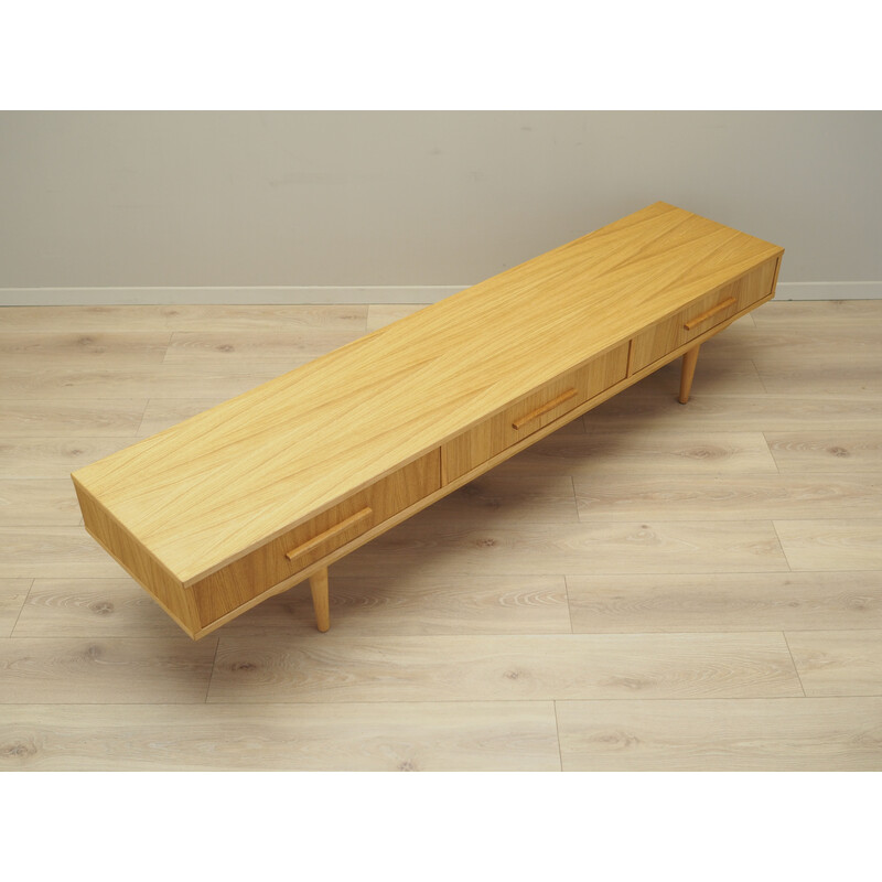 Vintage oakwood lowboard, Denmark 1990s