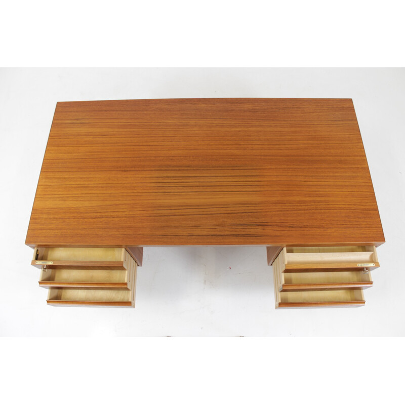 Danish teak writing desk by Gunni Omann for Omann Jun - 1960s