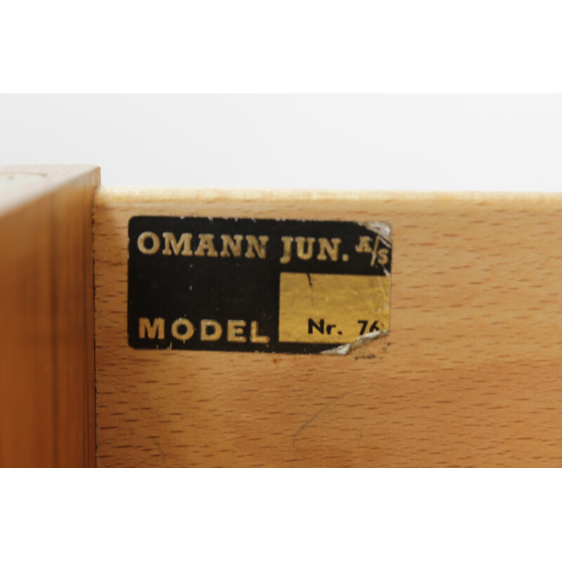 Danish teak writing desk by Gunni Omann for Omann Jun - 1960s