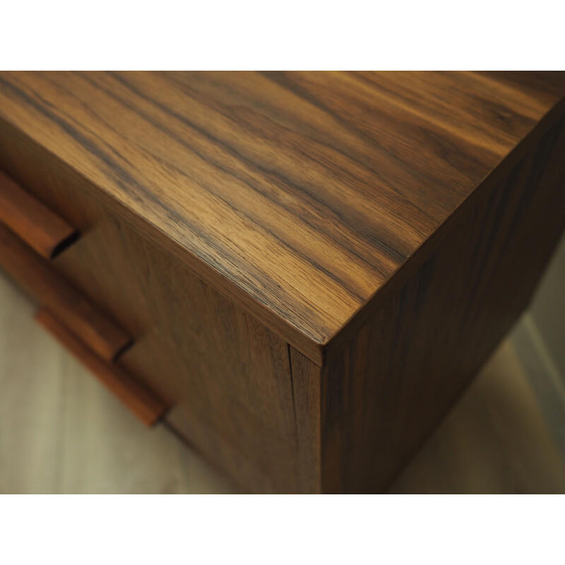 Vintage walnut sideboard with sliding door, Denmark 1990s