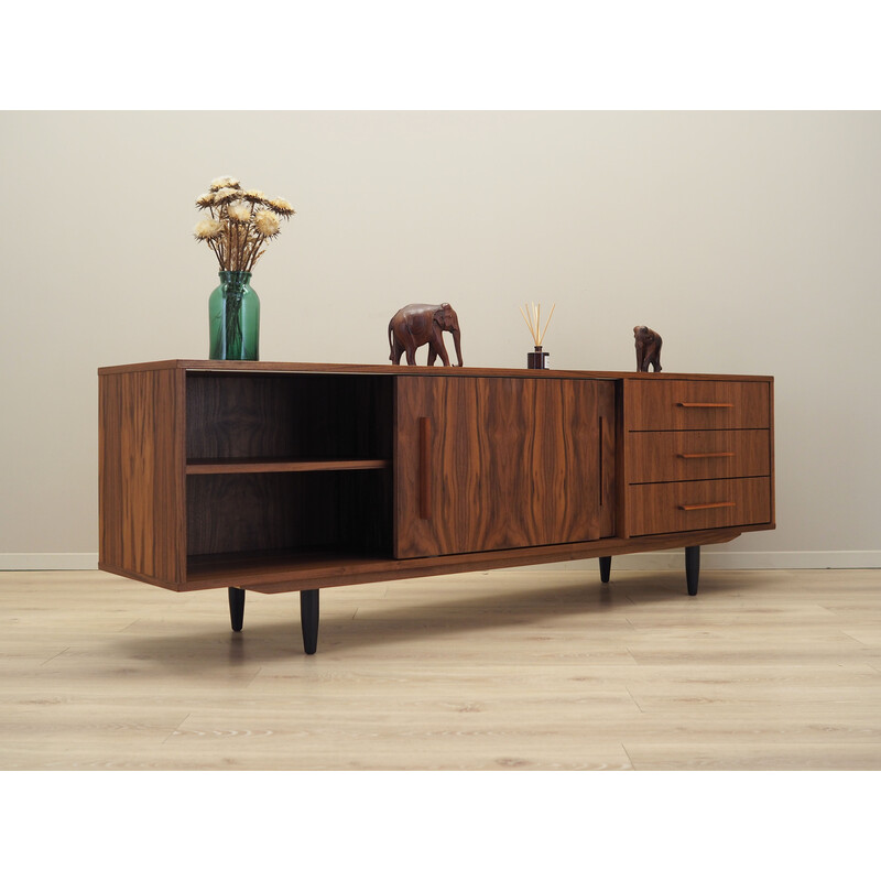 Credenza vintage in noce con anta scorrevole, Danimarca, anni '90