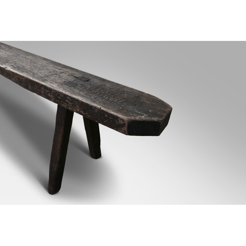 Vintage wooden bench, 1860s