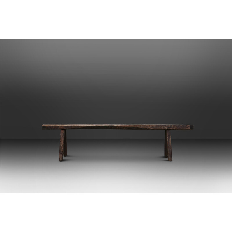 Vintage wooden bench, 1860s