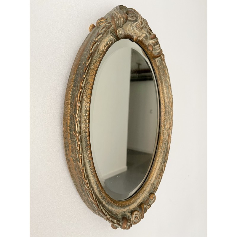 Miroir ovale vintage avec cadre