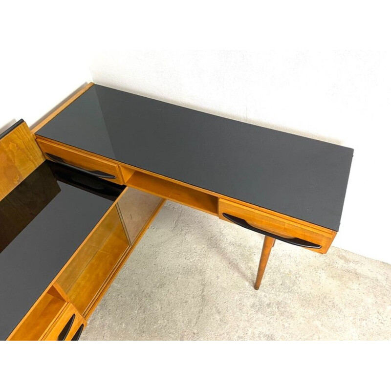 Bureau vintage avec commode par Mojmir Pozar pour Up Zavody, Tchécoslovaquie 1960