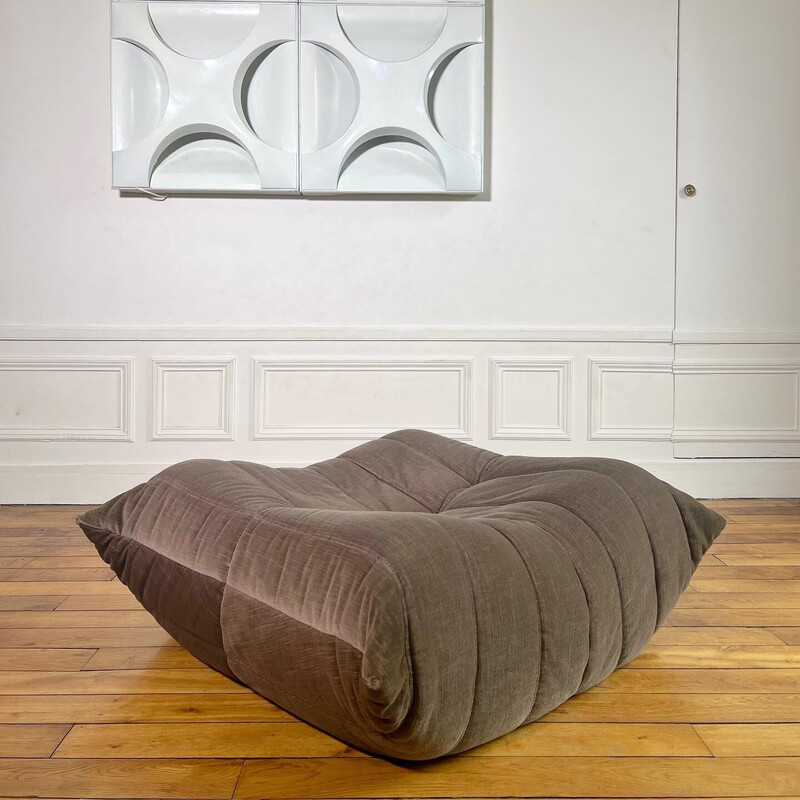 5 Piece Tan Leather Togo Sofa Set by Michel Ducaroy for Ligne Roset - Vampt  Vintage Design
