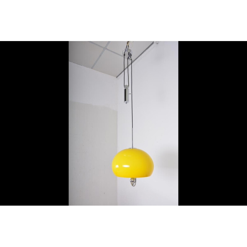 Vintage pendant lamp with adjustable counterweight, 1970