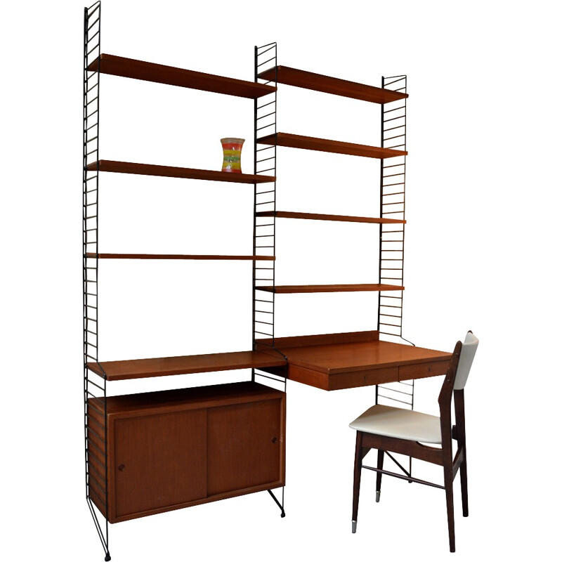Large double shelving unit Nisse Strinning - 1960s